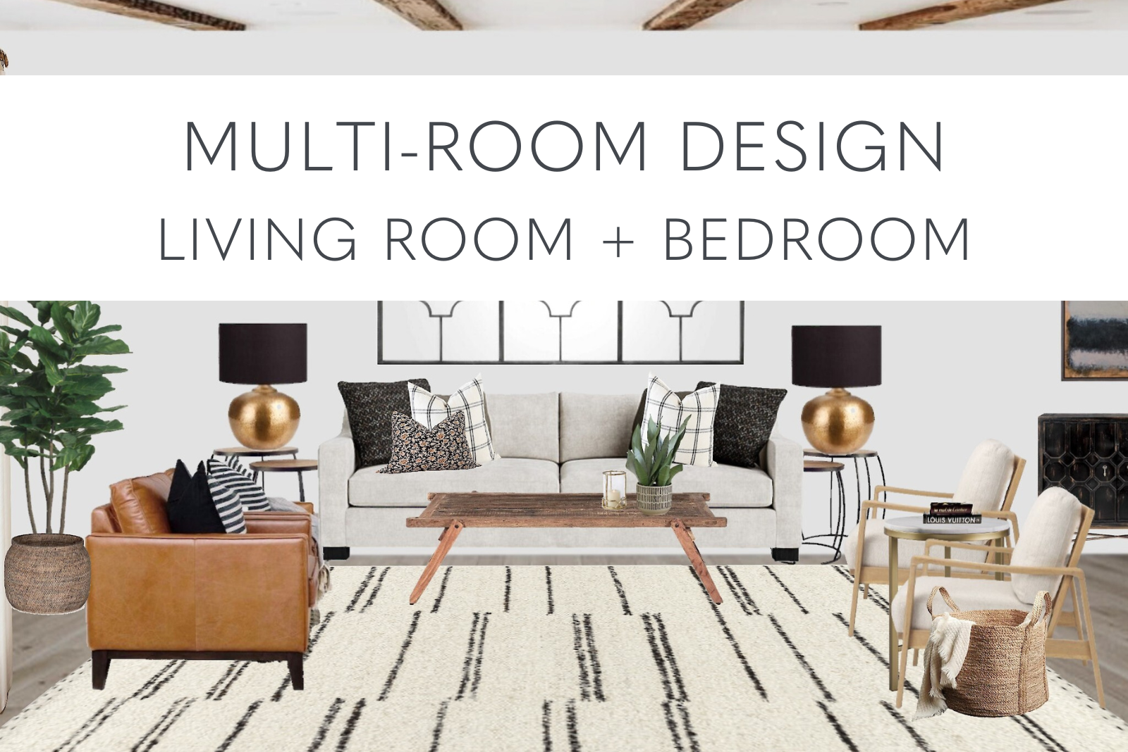 multi room living room bedroom